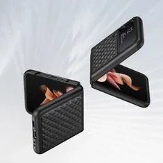 Dux Ducis Venice kožený kryt na Samsung Galaxy Z Flip 3, černý