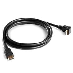 Meliconi Propojovací HDMI kabel , 497013, běžný oplet, rovné a zahnuté zakončení, 1,5 m