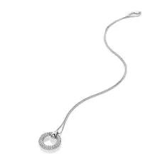 Hot Diamonds Třpytivý stříbrný náhrdelník s diamantem a topazy Forever DP901 (řetízek, přívěsek)