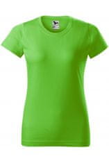 Dámské triko jednoduché, jablkově zelená, 2XL