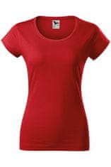 Malfini Dámské triko zúžené s kulatým výstřihem, červená, S
