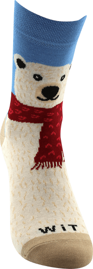 WiTSocks Veselé Ponožky Lední medvěd