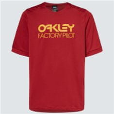 Oakley cyklo dres FACTORY PILOT MTB II Ss iron oranžovo-červený 2XL