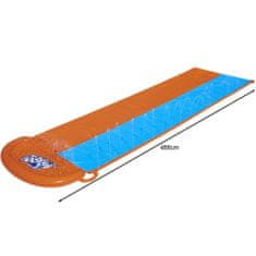 InnoVibe Vodní skluzavka 488 cm - Růžovo-modrá s matracemi