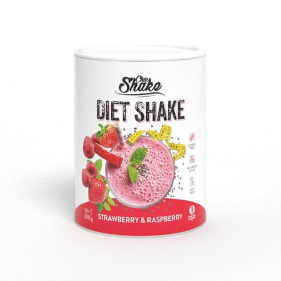 Chia Shake dietní koktejl jahoda a malina, 10 jídel, 300g