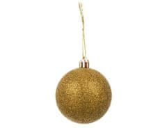 InnoVibe Vánoční zlatá sada ozdob - 100 koulí a špička ve tvaru hvězdy