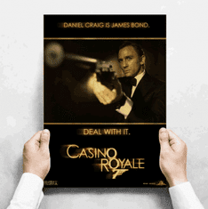 Tie Ler  Plakát James Bond Agent 007, Daniel Craig, Casino Royale č.178, 29.7 x 42 cm 