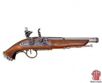 Denix  Pirátská křesadlová pistole 18. století