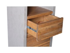 Woodkings  Vysoká koupelnová skříňka Giolii Gra 