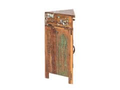 Woodkings  Rohová spodní skříňka do koupelny Gautama z recyklovaného dřeva 