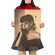 Tie Ler  Plakát Audrey Hepburn 51,5x36cm Vintage č.14 