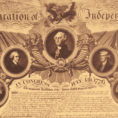 Tie Ler  Plakát deklarace nezávislosti, č.210, 50.5 x 36 cm 