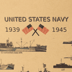 Tie Ler  Plakát tablo US Navy 2. světová válka, č.024, 51.5 x 36 cm 