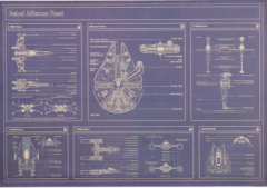 Tie Ler  Plakát Star Wars, Rebel Alliance Fleet č. 200, 35.5 x 51 cm 