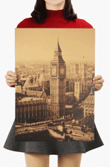 Tie Ler  Plakát úžasné stavby, Big Ben, č.099, 50.5 x 36 cm 