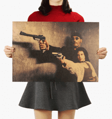 Tie Ler  Plakát Leon, Jean Reno a Natalia Portman č.199, 35.5 x 51 cm 