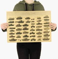 Tie Ler  Plakát tablo vylodění v Normandii č.052, 51.5 x 36 cm 