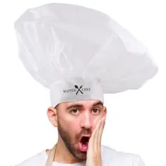 funny fashion Kuchařská čepice Maxi bílá Master Chef