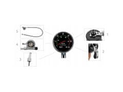 ISO Mechanický Retro tachometr pro jízdní kola