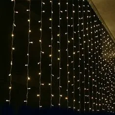 ACA Lightning  LED vánoční závěs, 2x2m, teplá bílá, IP44, 360 LED