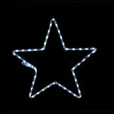 ACA Lightning  LED vánoční hvězda do okna 48 LED/IP44/30cm, studená bílá barva