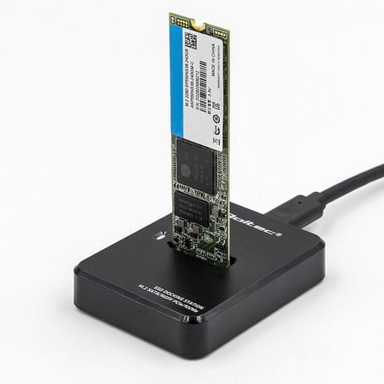 Qoltec Dokovací stanice M.2 SATA/PCIe | NGFF/NVMe | USB 3.1 SSD