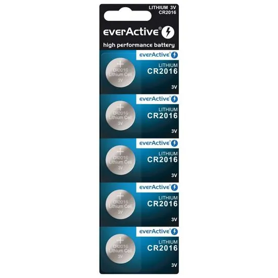 Aga EverActive lithiová baterie CR2016 - 5ks
