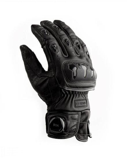 KNOX Krátké moto rukavice ORSA II černé, kožené