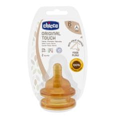 Chicco Dudlík na láhev Original Touch latex na kaši 2 ks