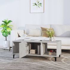shumee Konferenční stolek betonově šedý 102x50x40 cm kompozitní dřevo