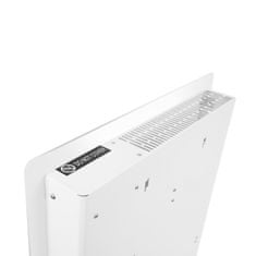VONROC Luxusní elektrické topení - Skleněné konvekční topení - 1000W - 12m2 - Ruční a Wifi ovládání - Nastavitelný termostat a časovač - Bílá barva
