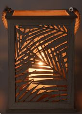 Home&Styling Lucerna LEAF DESIGN - na svíčku, 18x26 cm