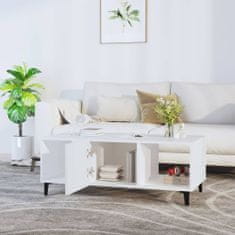 shumee Konferenční stolek bílý 102 x 50 x 40 cm kompozitní dřevo