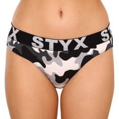 Styx Dámské kalhotky art sportovní guma maskáč (IK1457) - velikost L