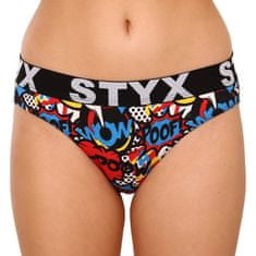 Styx Dámské kalhotky art sportovní guma poof (IK1153) - velikost L