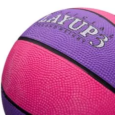 Meteor Basketbalový míč LAYUP vel.3, růžovo-fialový D-362