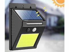 AUR Solární venkovní 48 LED COB osvětlení s pohybovým senzorem