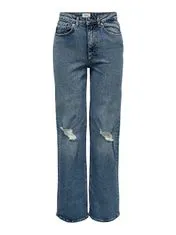 ONLY Dámské džíny ONLJUICY Wide Leg Fit 15258252 Dark Medium Blue Denim (Velikost 30/32)