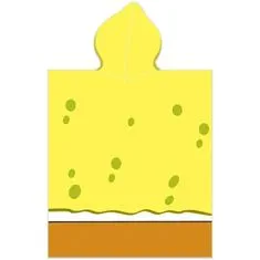 Carbotex Dětské plážové pončo - osuška s kapucí SpongeBob