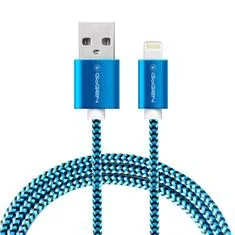GoGEN Kabel USB/lightning 1m opletený GOGLIGHTN100MM26, modrý