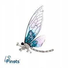 Pinets® Brož vážka s barevnými křídly