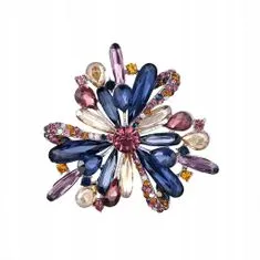 Pinets® Brož barevný květ s kubickou zirkonií