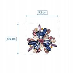 Pinets® Brož barevný květ s kubickou zirkonií