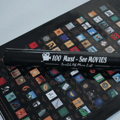 InnoVibe Seškrabávací plakát - 100 filmů, které musíte vidět