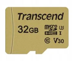 Transcend Paměťová karta microSDHC 500S 32 GB + adaptér 