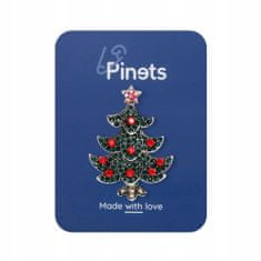 Pinets® Brož vánoční strom s kubickými zirkony