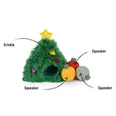 P.L.A.Y. hračka pro psy Vánoční stromeček