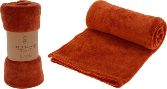 Essentials HOMESTYLING Deka fleece 125 x 150 cm korálová červená KO-HZ1011850