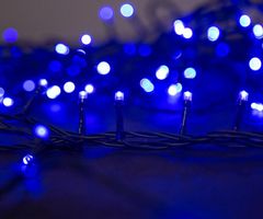 MAGIC HOME Řetěz Vánoce Serpens, 100 LED modrá, 8 funkcií, 230 V exteriér