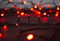 MAGIC HOME Řetěz Vánoce Serpens, 100 LED červená, 8 funkcií, 230 V exteriér